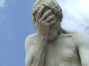 Facepalm statue
